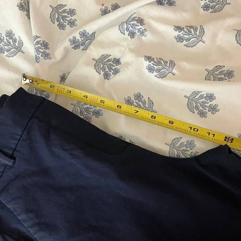 J.Crew Kallie Straight Leg Pants Preppy Career Zip Fly‎ Women Navy Blue 10